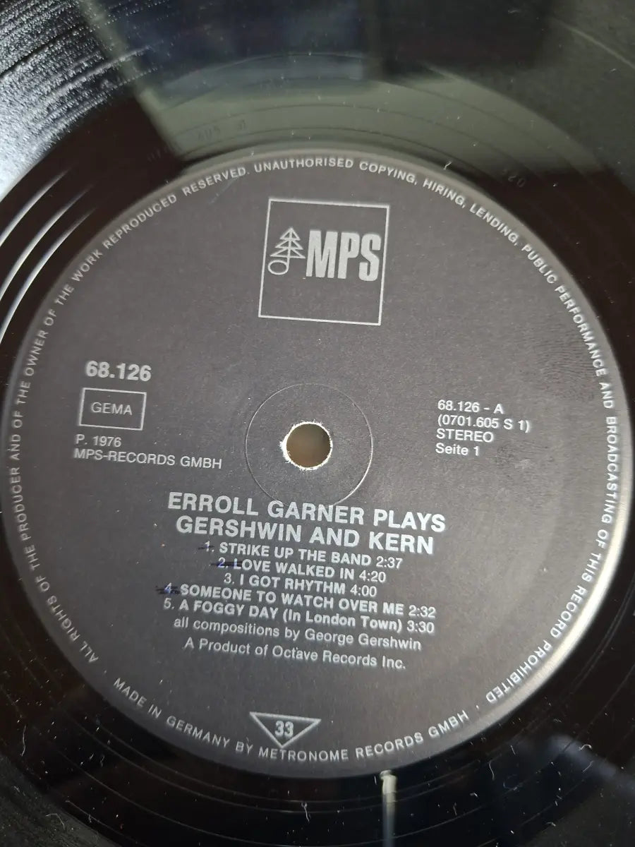 Erroll Garner – Erroll Garner Plays Gershwin And Kern