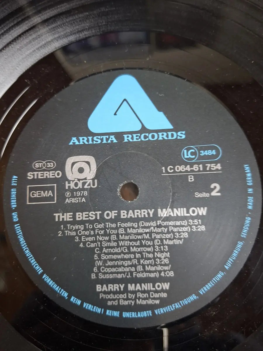 Barry Manilow – The Best Of Barry Manilow