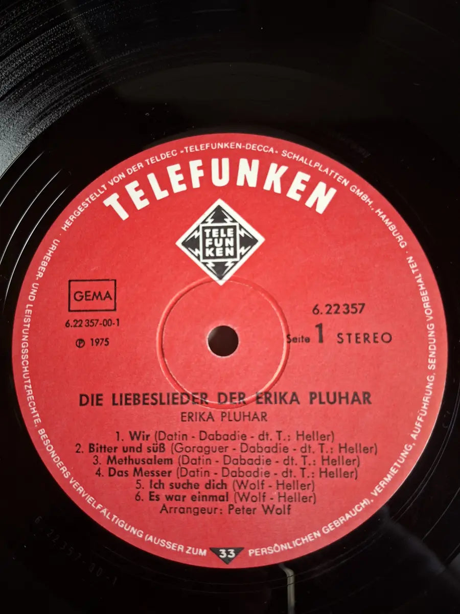Erika Pluhar – Die Liebeslieder Der Erika Pluhar