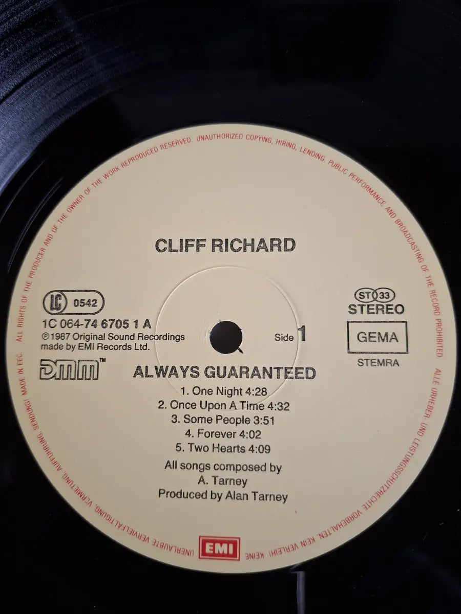 Cliff Richard – Always Guaranteed