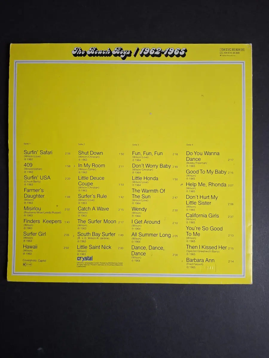 The Beach Boys – 1962-1965