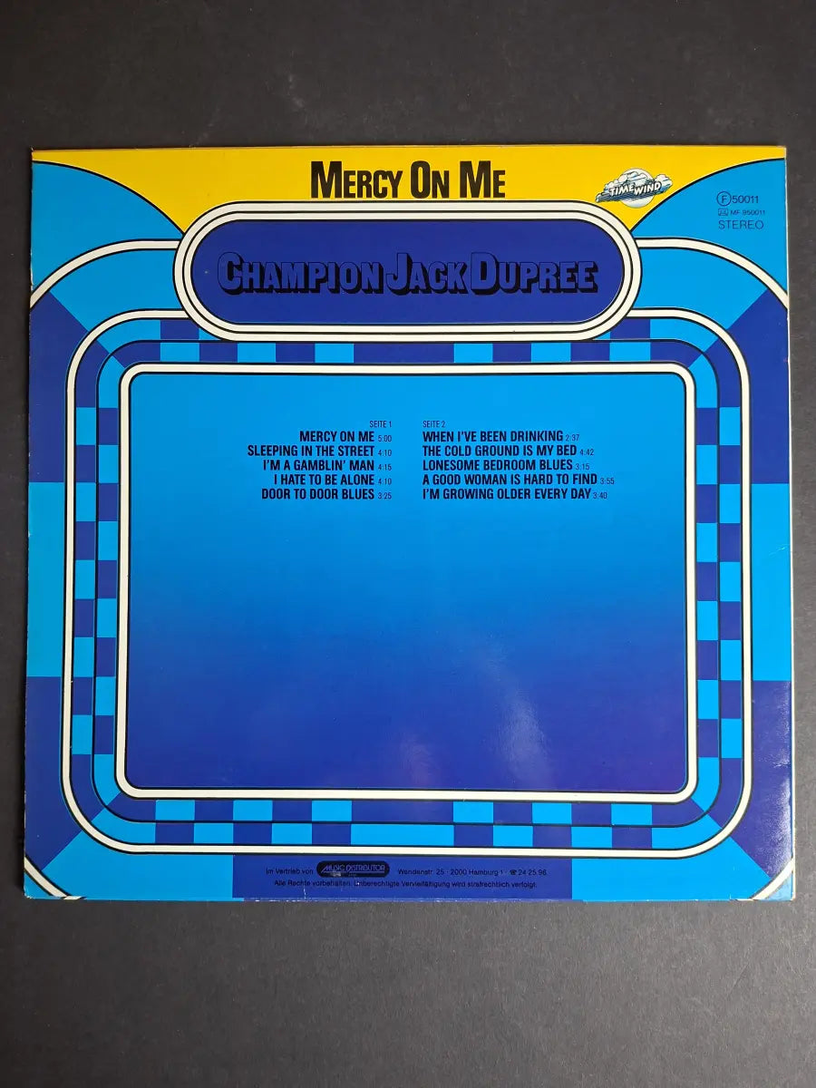 Champion Jack Dupree – Mercy On Me