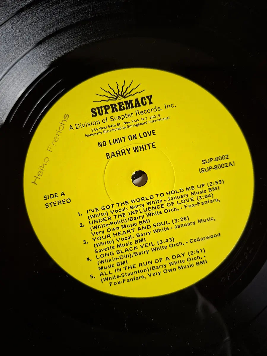 Barry White – No Limit On Love
