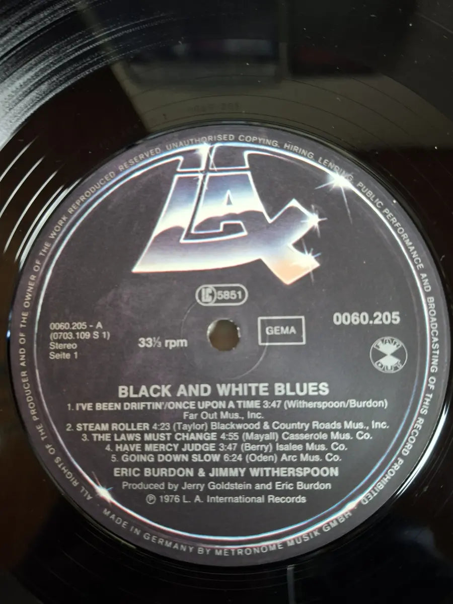 Eric Burdon & Jimmy Witherspoon – Black & White Blues