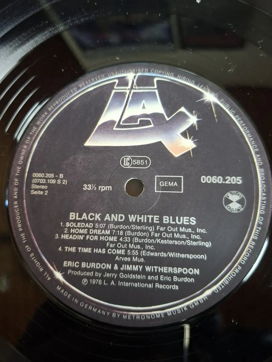 Eric Burdon & Jimmy Witherspoon – Black & White Blues