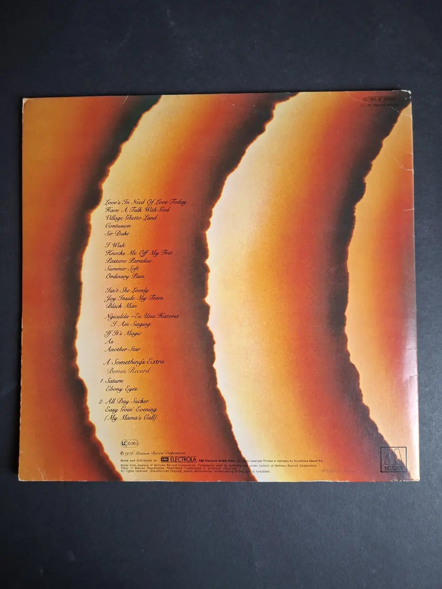 Stevie Wonder – Songs In The Key Of Life