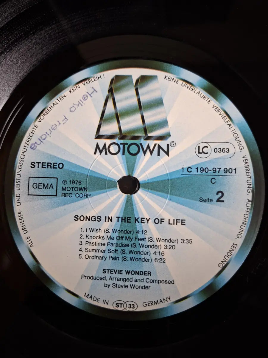 Stevie Wonder – Songs In The Key Of Life