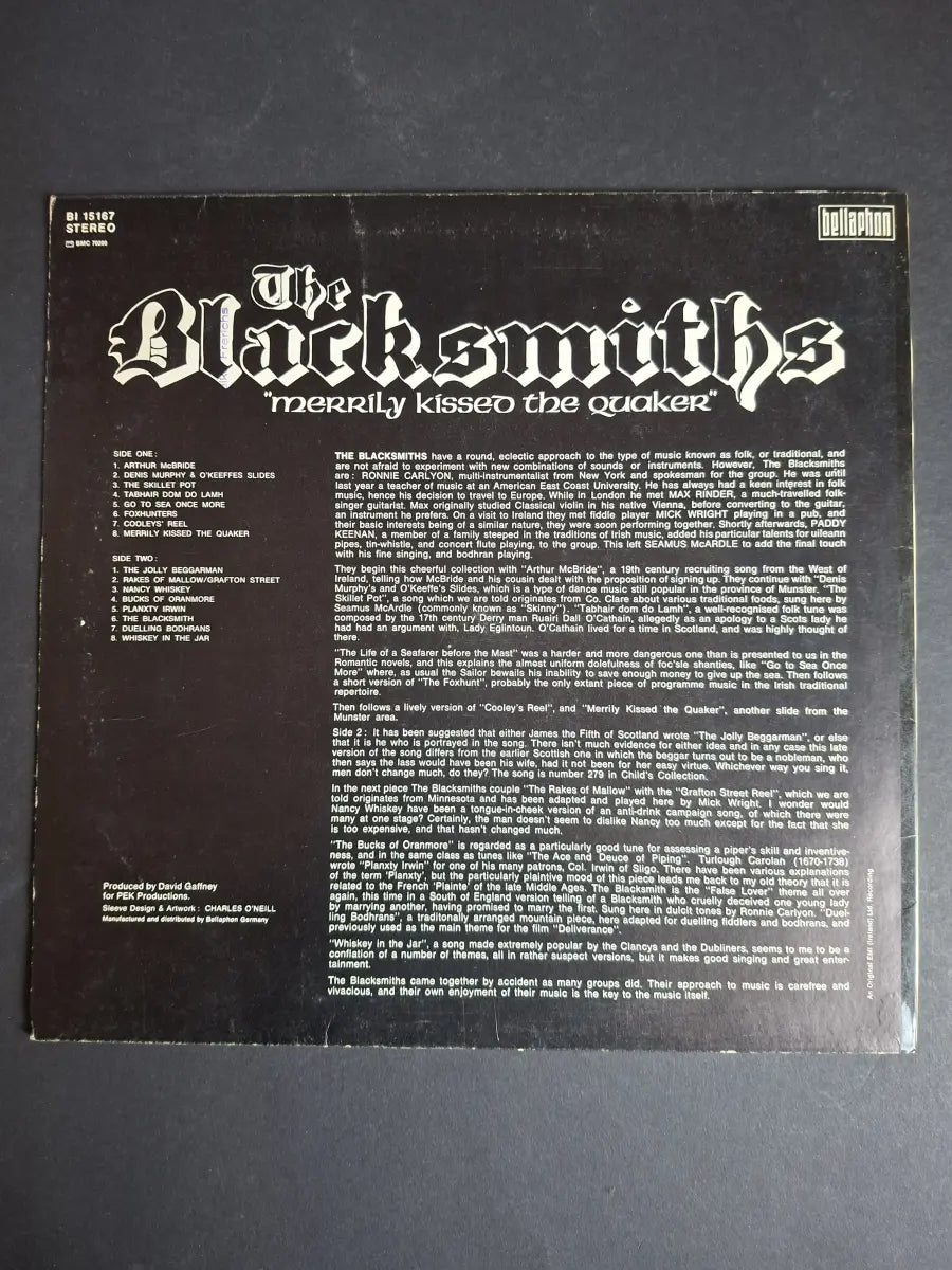 The Blacksmiths – Merrily Kissed The Quaker