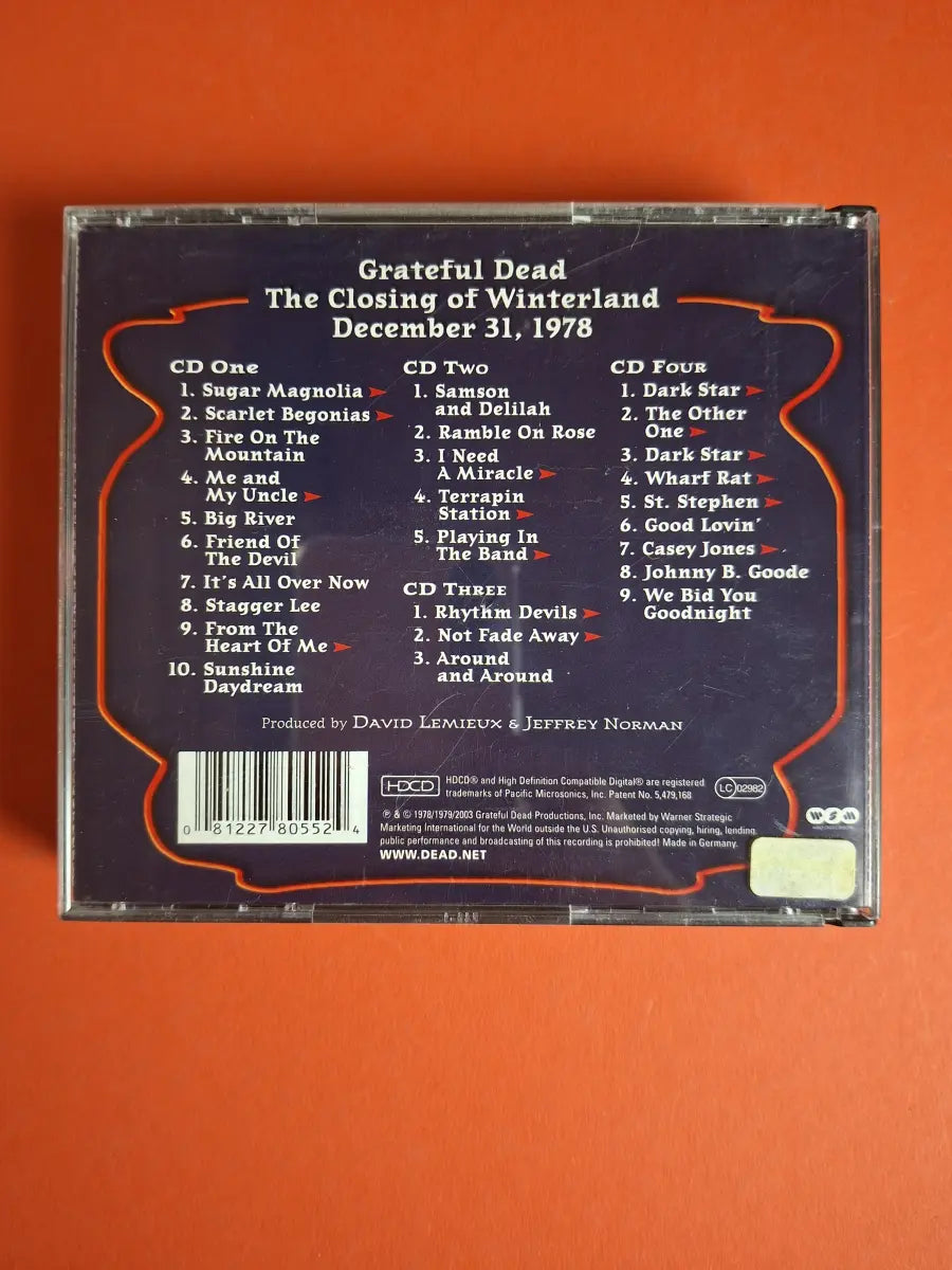 Grateful Dead – The Closing Of Winterland December 31, 1978