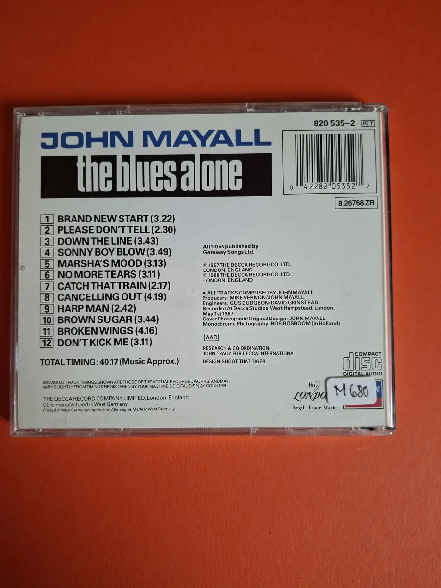 John Mayall – The Blues Alone