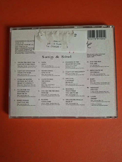 Barry White – Satin & Söul (20 Of His Greatest Tracks)