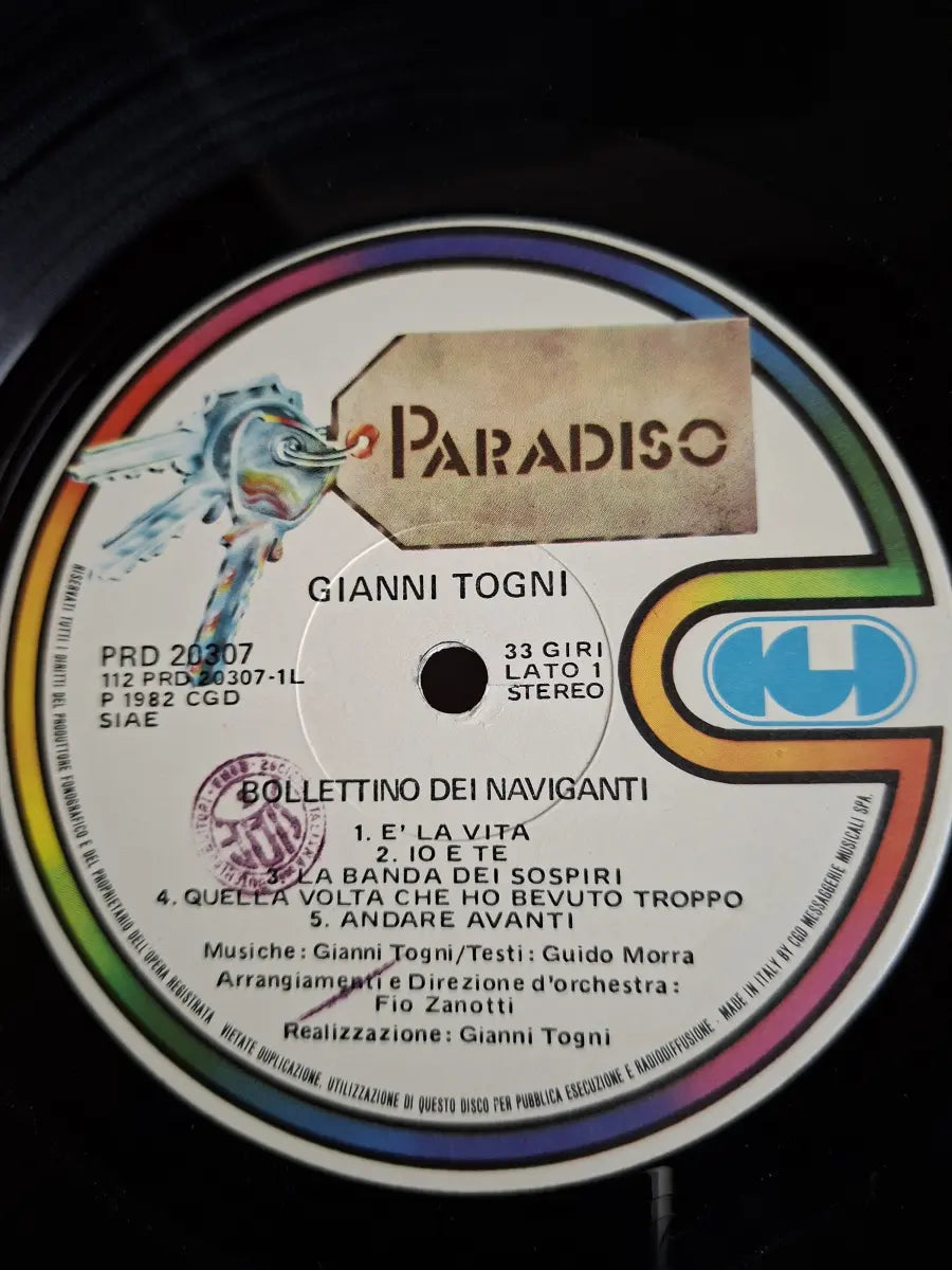 Gianni Togni – Bollettino Dei Naviganti