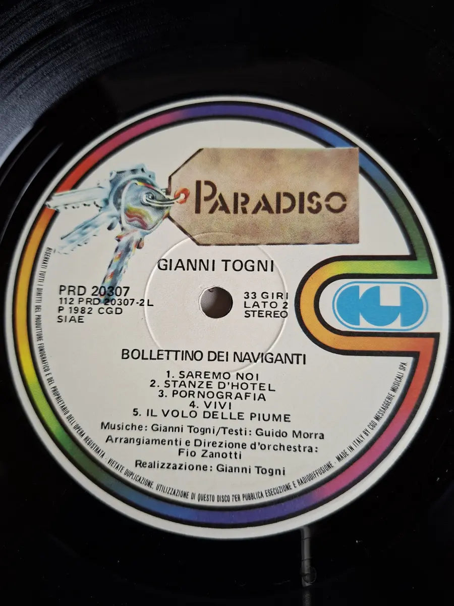 Gianni Togni – Bollettino Dei Naviganti