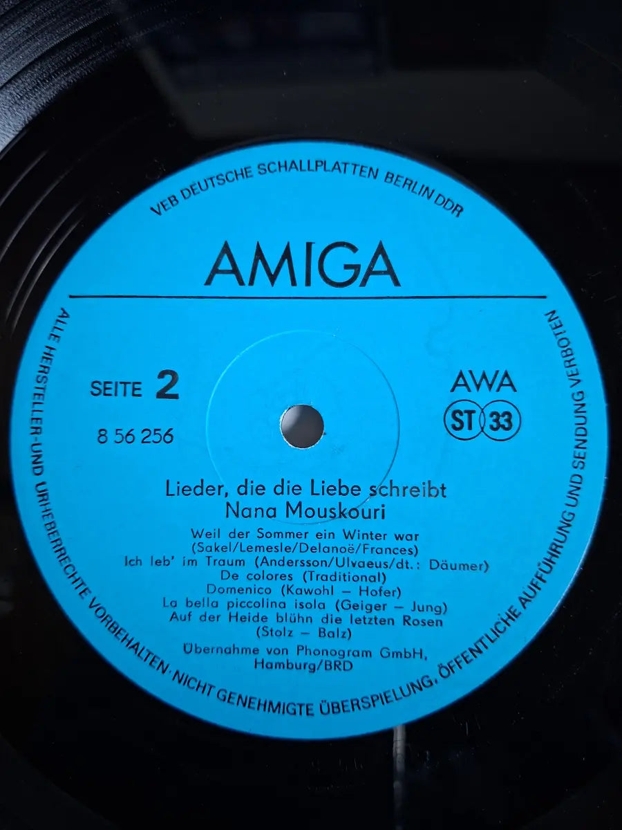 Nana Mouskouri – Lieder, Die Die Liebe Schreibt