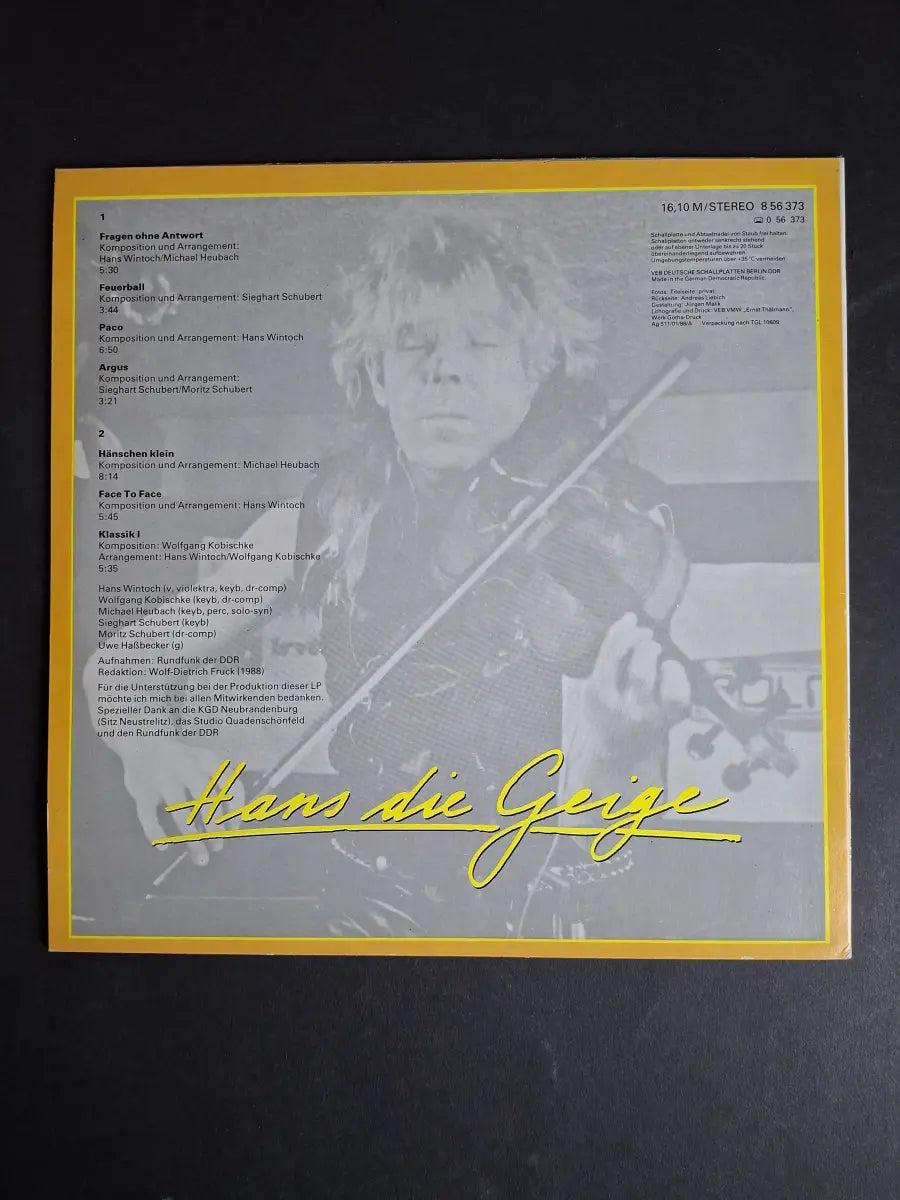 Hans Die Geige – Hans Die Geige