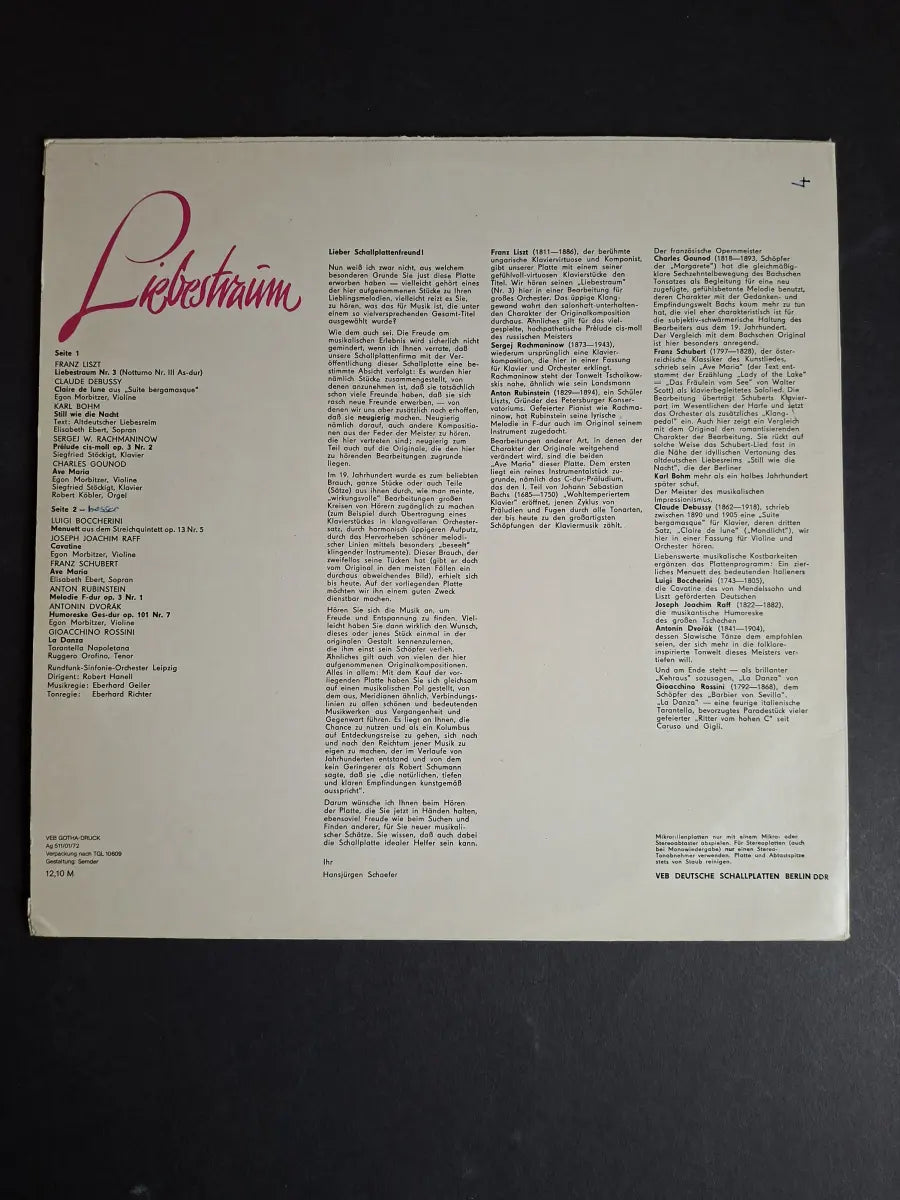 Sampler - Liebestraum