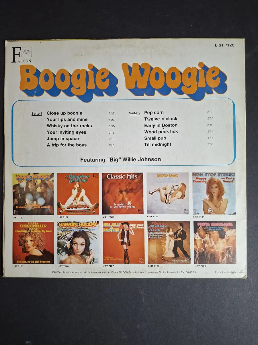 "Big" Willie Johnson – Boogie Woogie (Jam Session Featuring "Big" Willie Johnson)