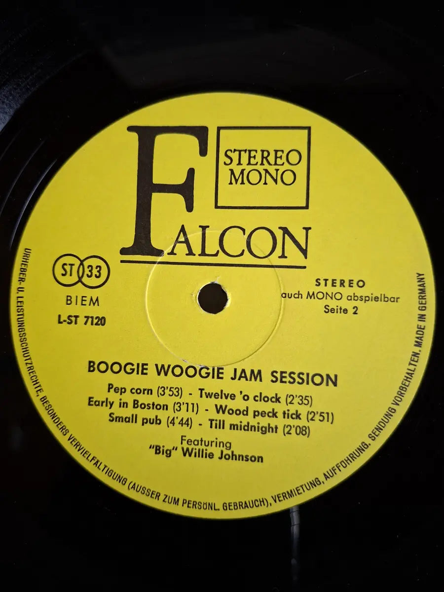 "Big" Willie Johnson – Boogie Woogie (Jam Session Featuring "Big" Willie Johnson)