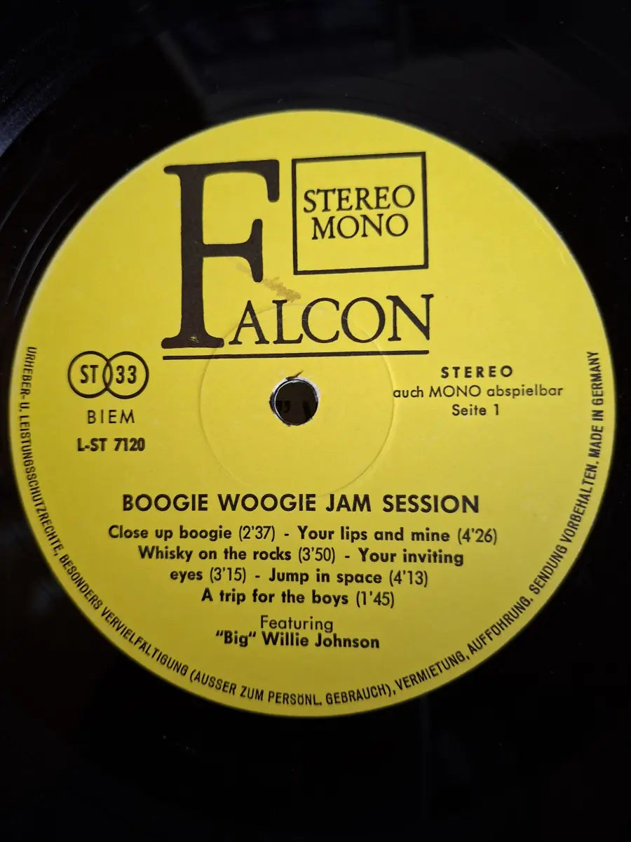 "Big" Willie Johnson – Boogie Woogie (Jam Session Featuring "Big" Willie Johnson)