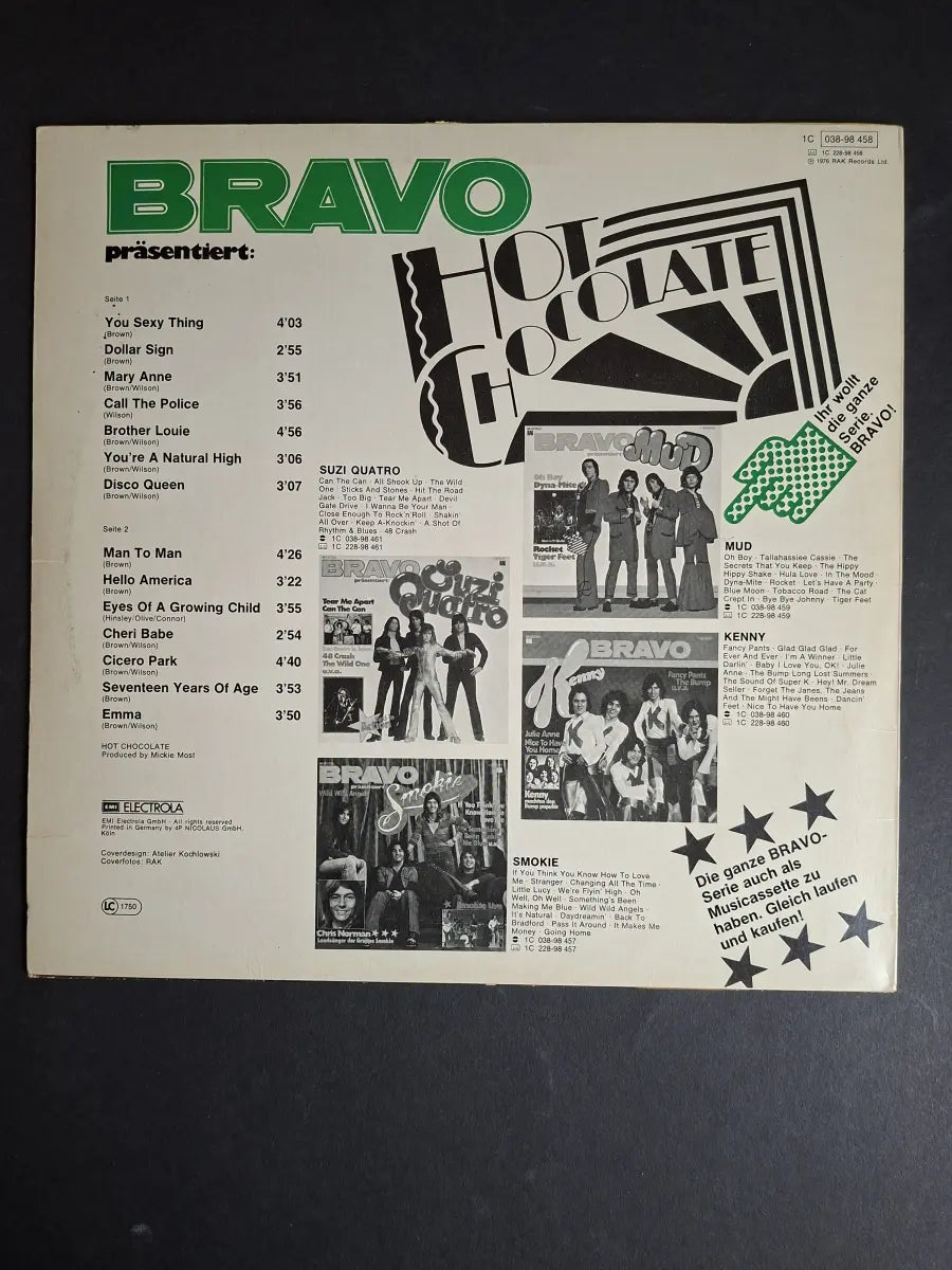 Hot Chocolate – BRAVO Präsentiert: Hot Chocolate