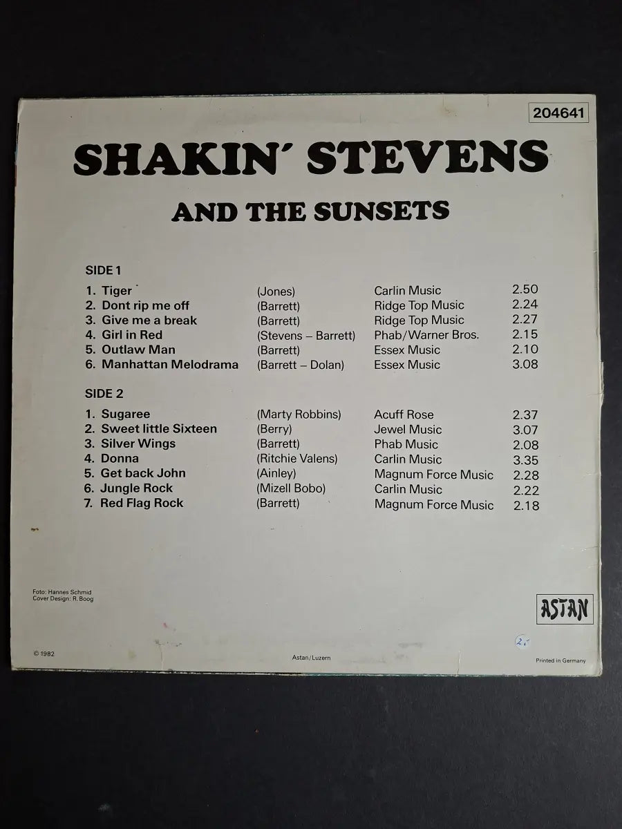 Shakin' Stevens And The Sunsets – The Early Days