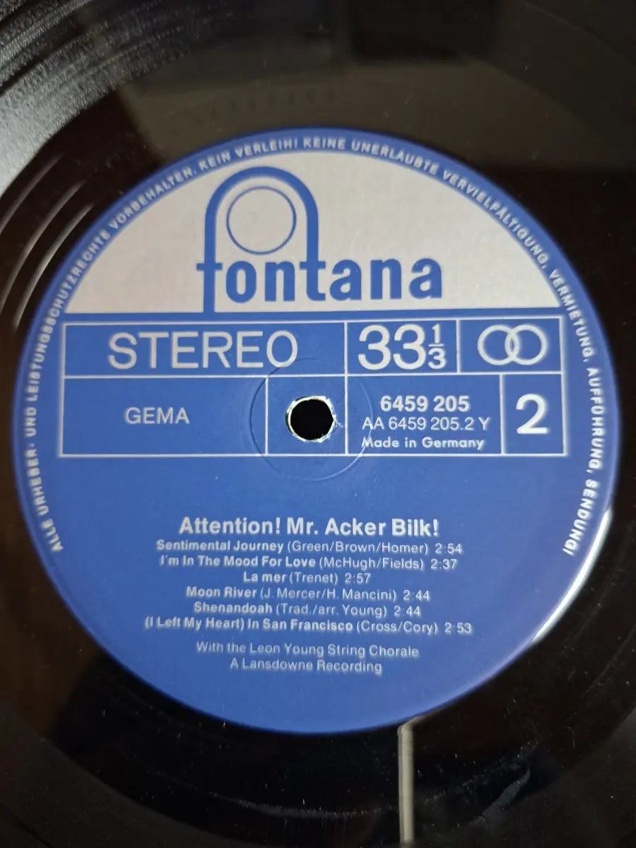 Mr. Acker Bilk! – Attention! Mr. Acker Bilk!