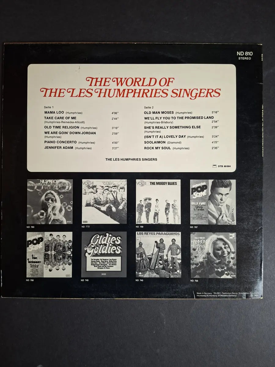 The Les Humphries Singers – The World Of The Les Humphries Singers