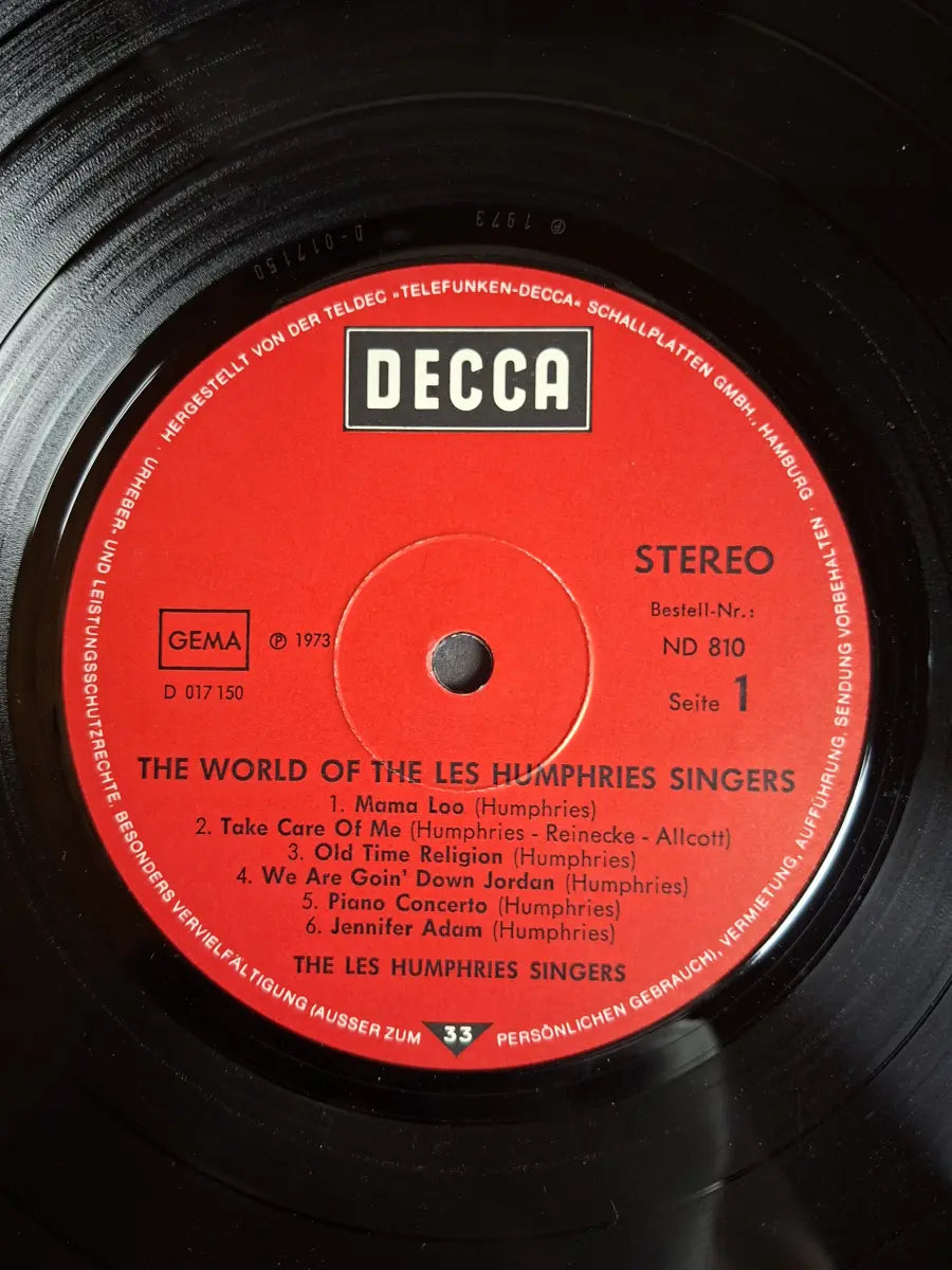The Les Humphries Singers – The World Of The Les Humphries Singers