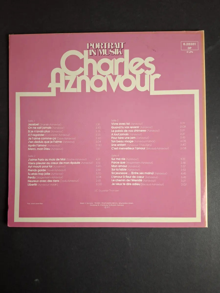 Charles Aznavour – Portrait In Musik