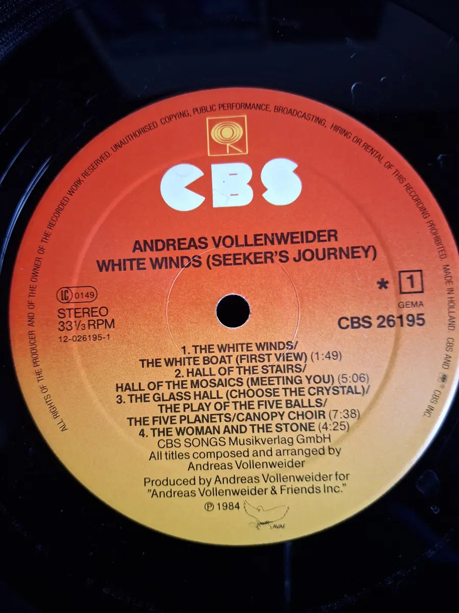 Andreas Vollenweider – White Winds