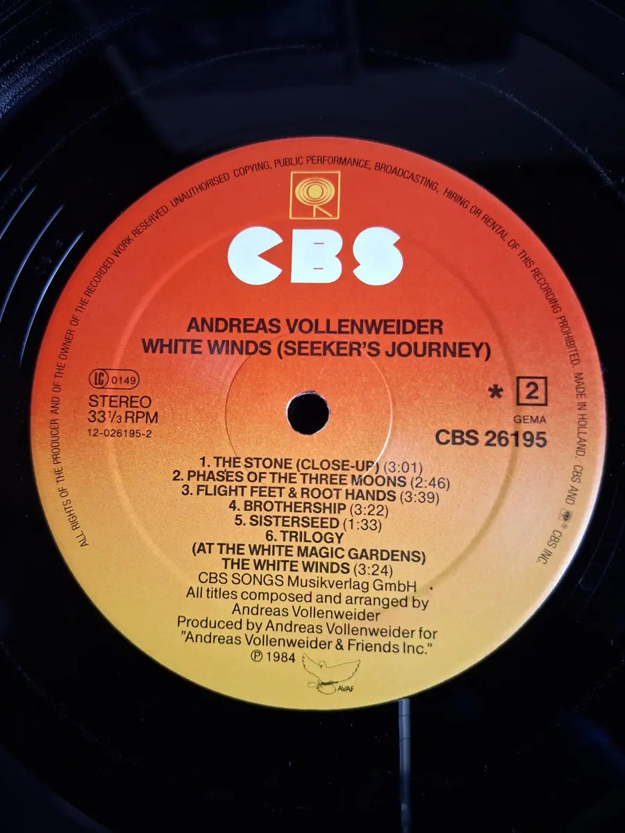 Andreas Vollenweider – White Winds