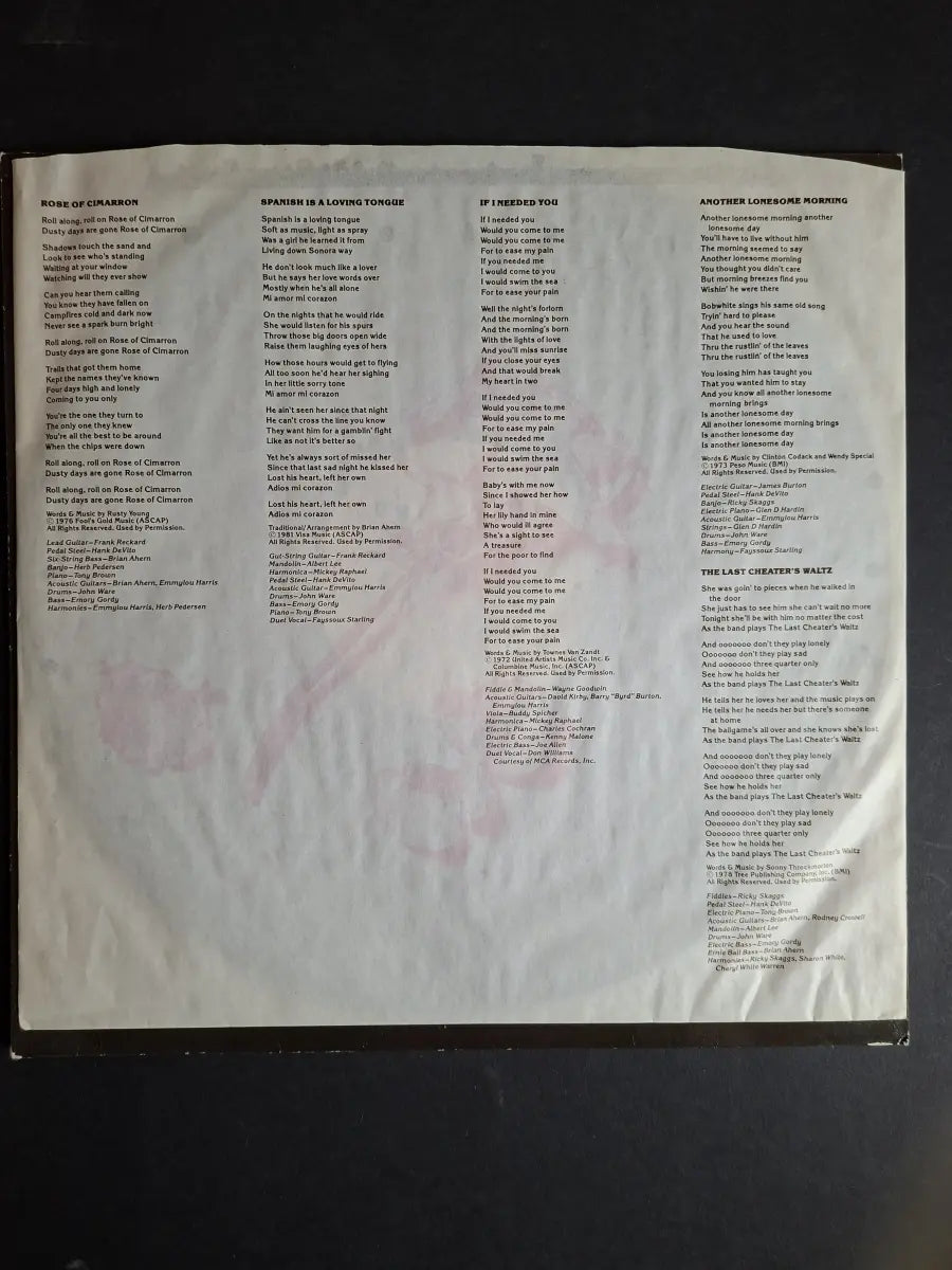 Emmylou Harris – Cimarron