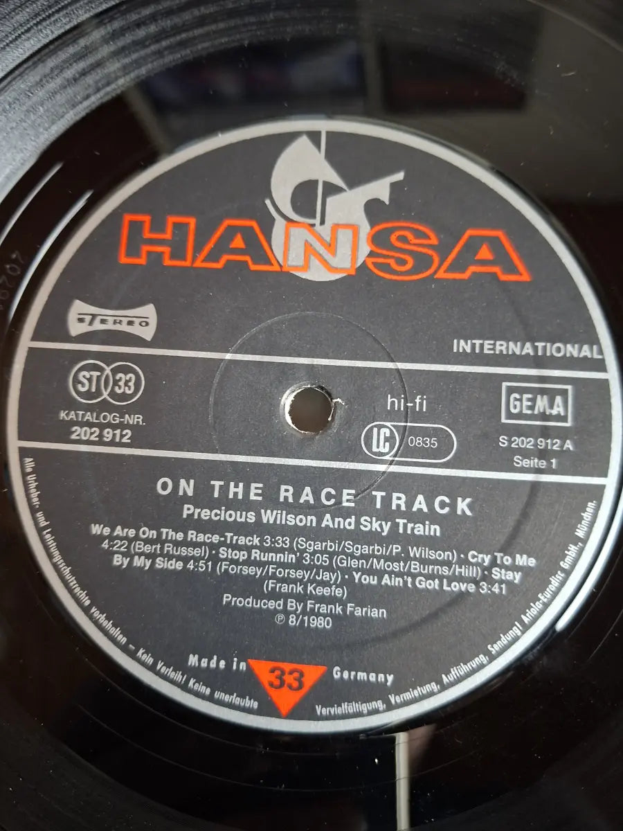 Precious Wilson And Sky Train – On The Race Track