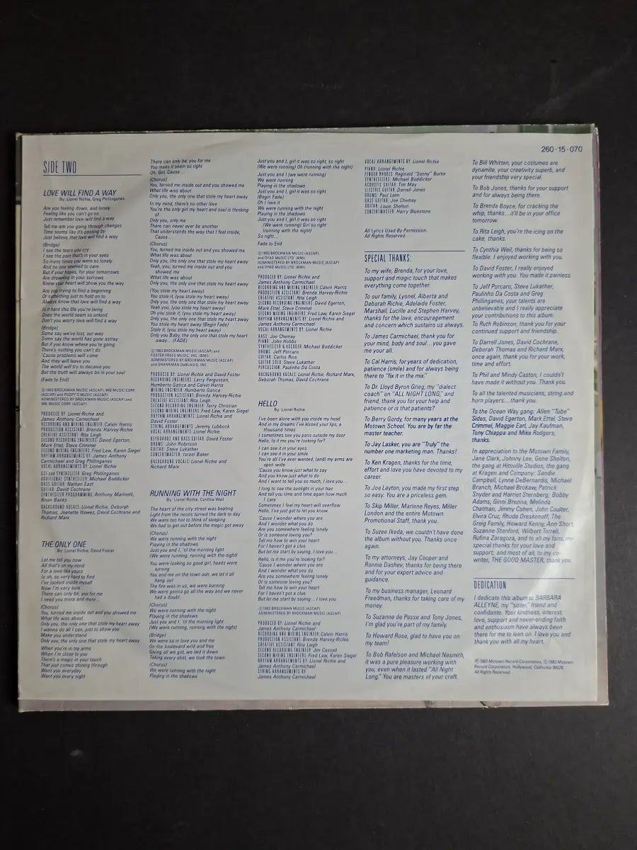 Lionel Richie – Can't Slow Down