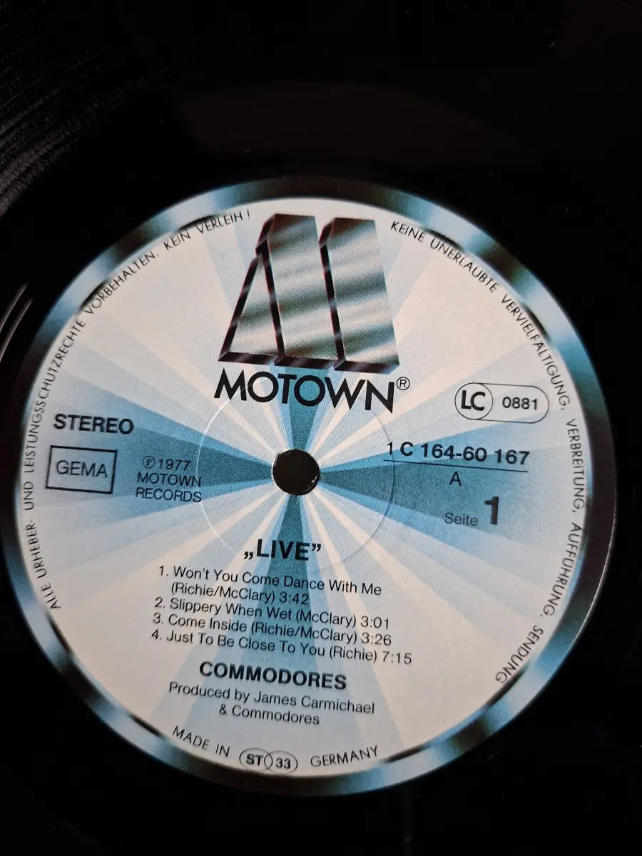 Commodores – Live!