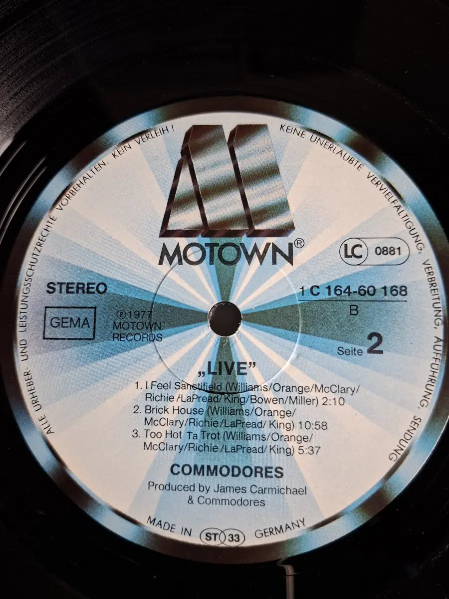 Commodores – Live!