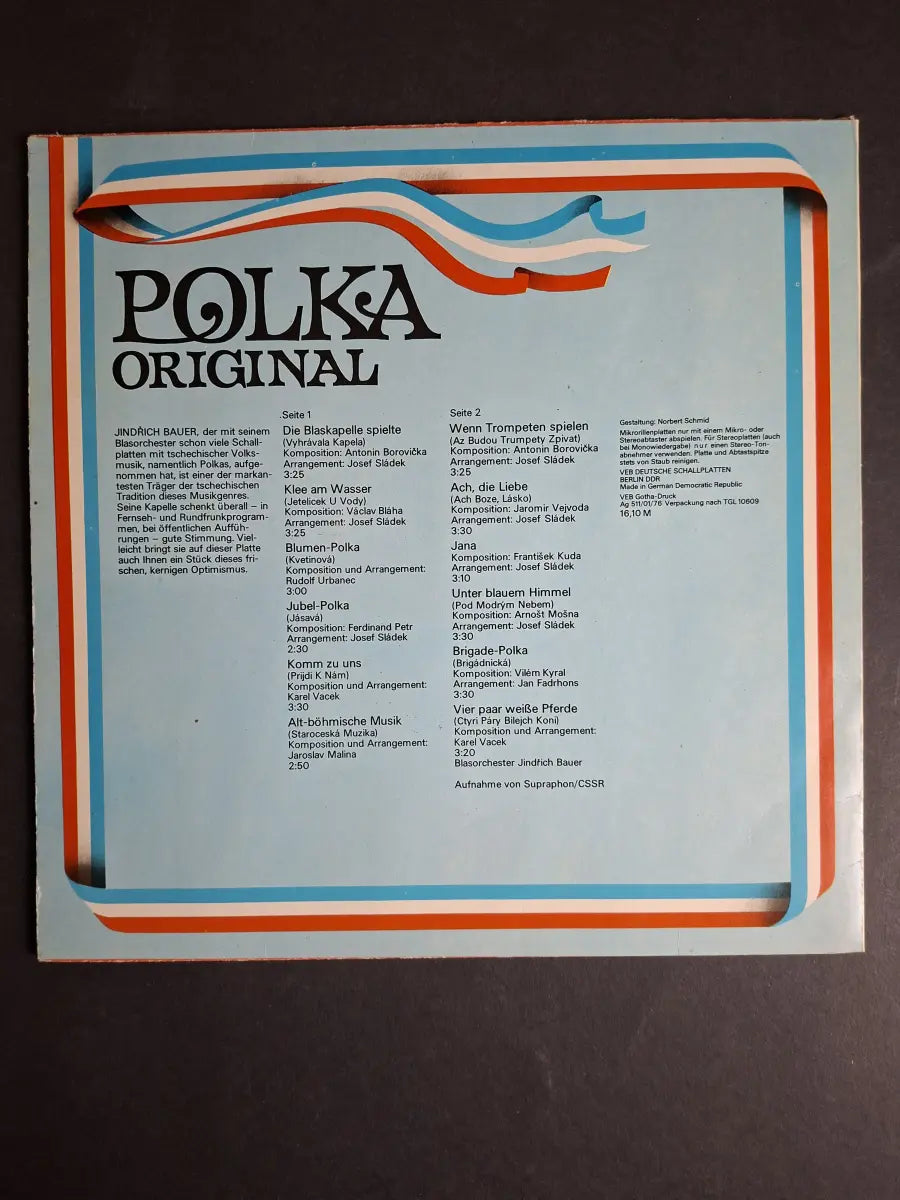 Orchester: Jindřich Bauer – Polka Original
