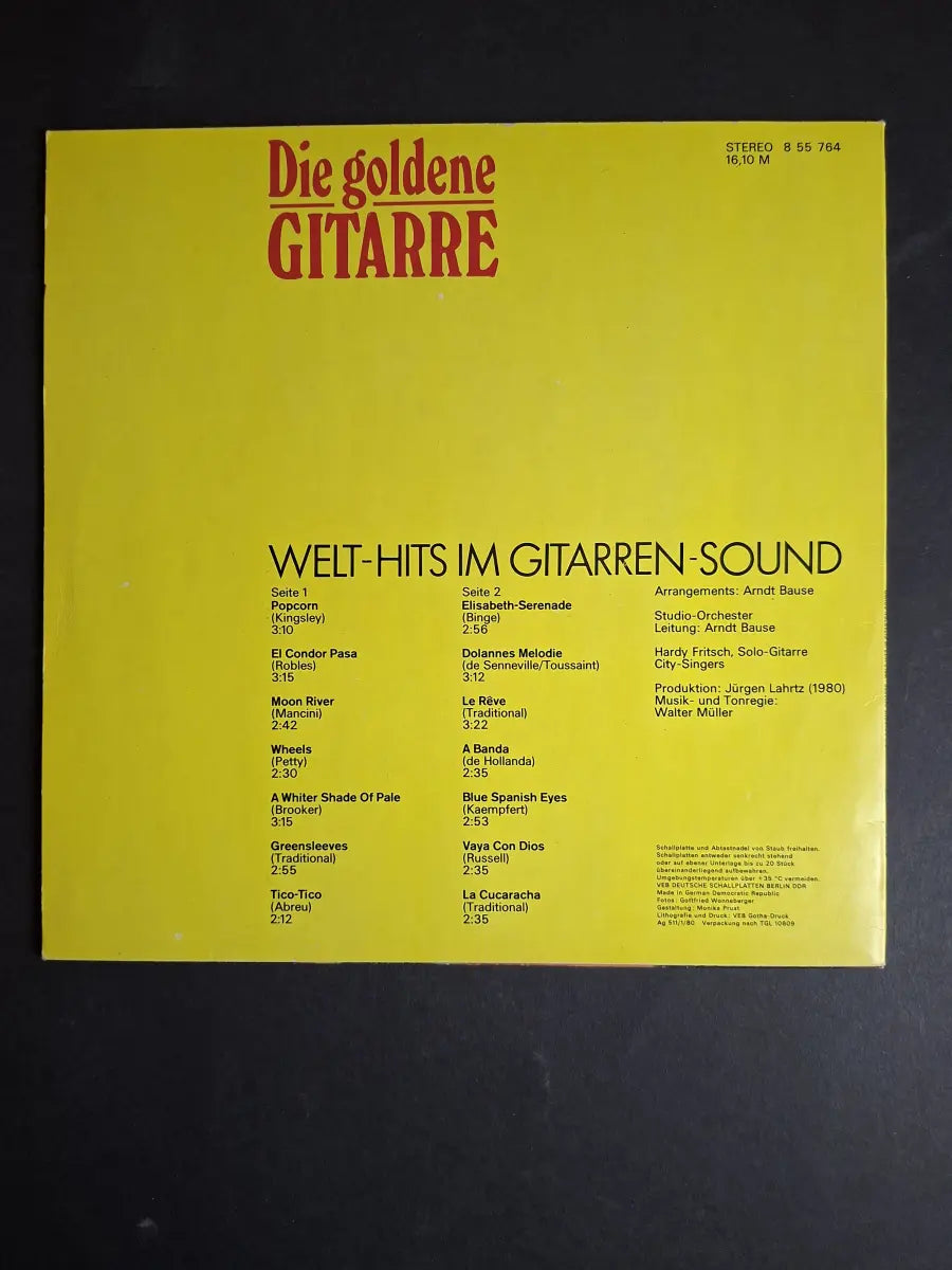 Sampler - Die Goldene Gitarre (Welt-Hits Im Gitarren-Sound)
