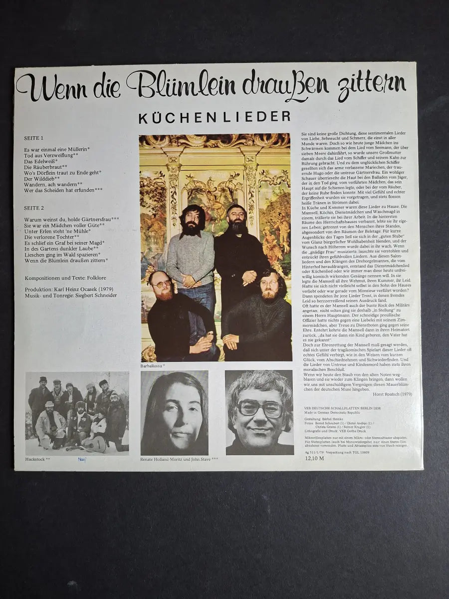 Sampler - Wenn Die Blümlein Draußen Zittern (Küchenlieder)