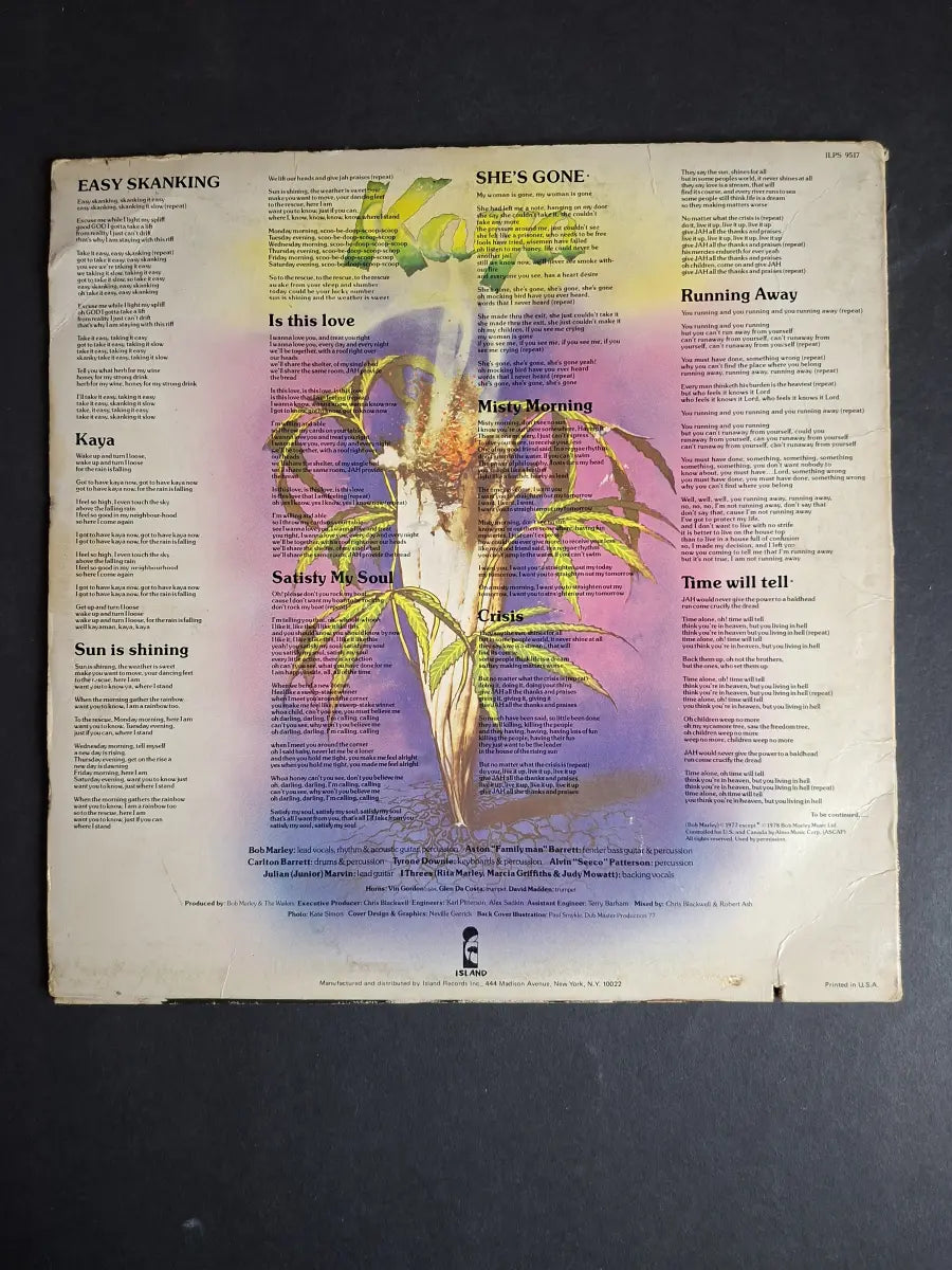 Bob Marley & The Wailers – Kaya
