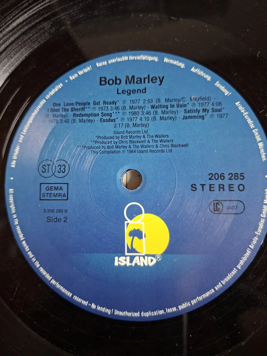 Bob Marley & The Wailers – Legend - The Best Of Bob Marley And The Wailers