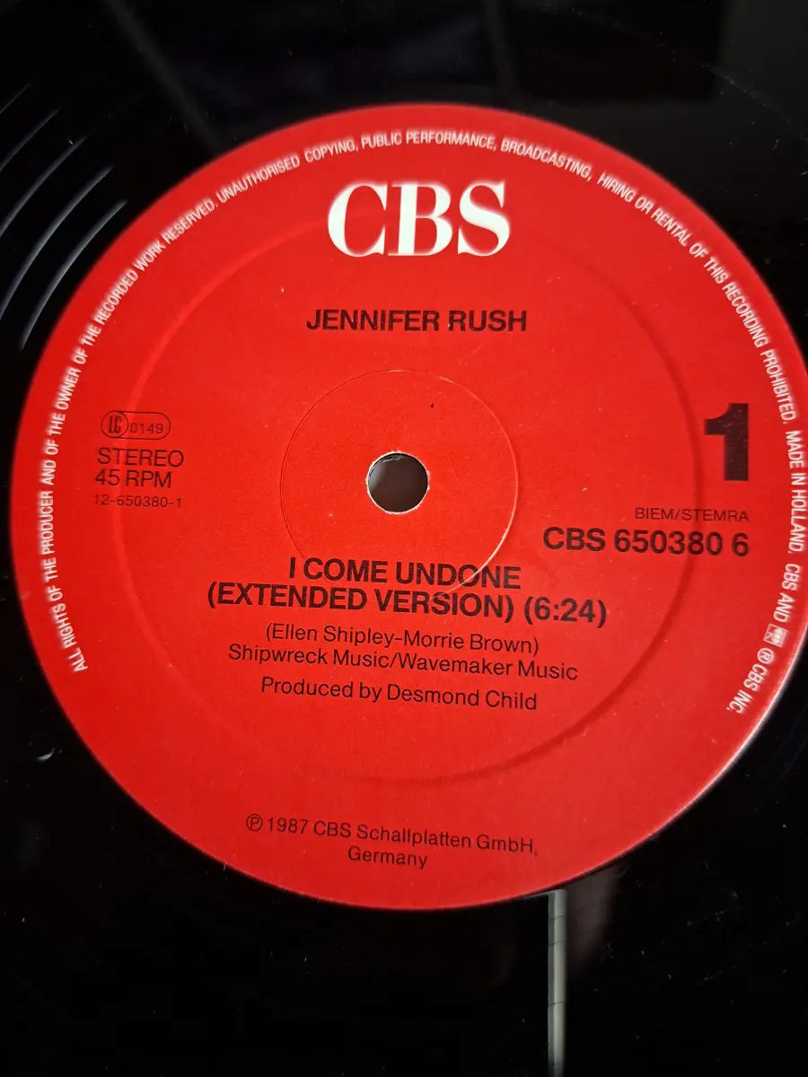 Jennifer Rush – I Come Undone