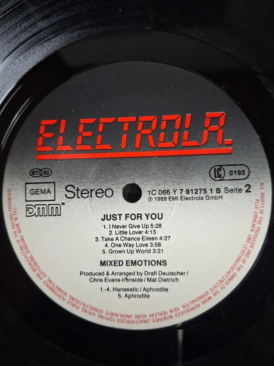 Mixed Emotions – Just For You
