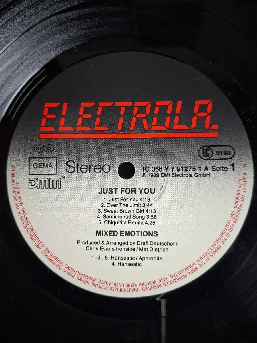 Mixed Emotions – Just For You