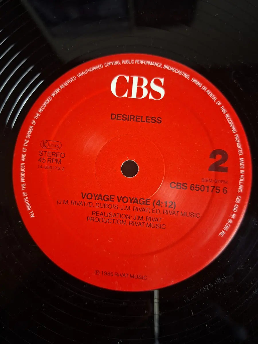 Desireless – Voyage Voyage