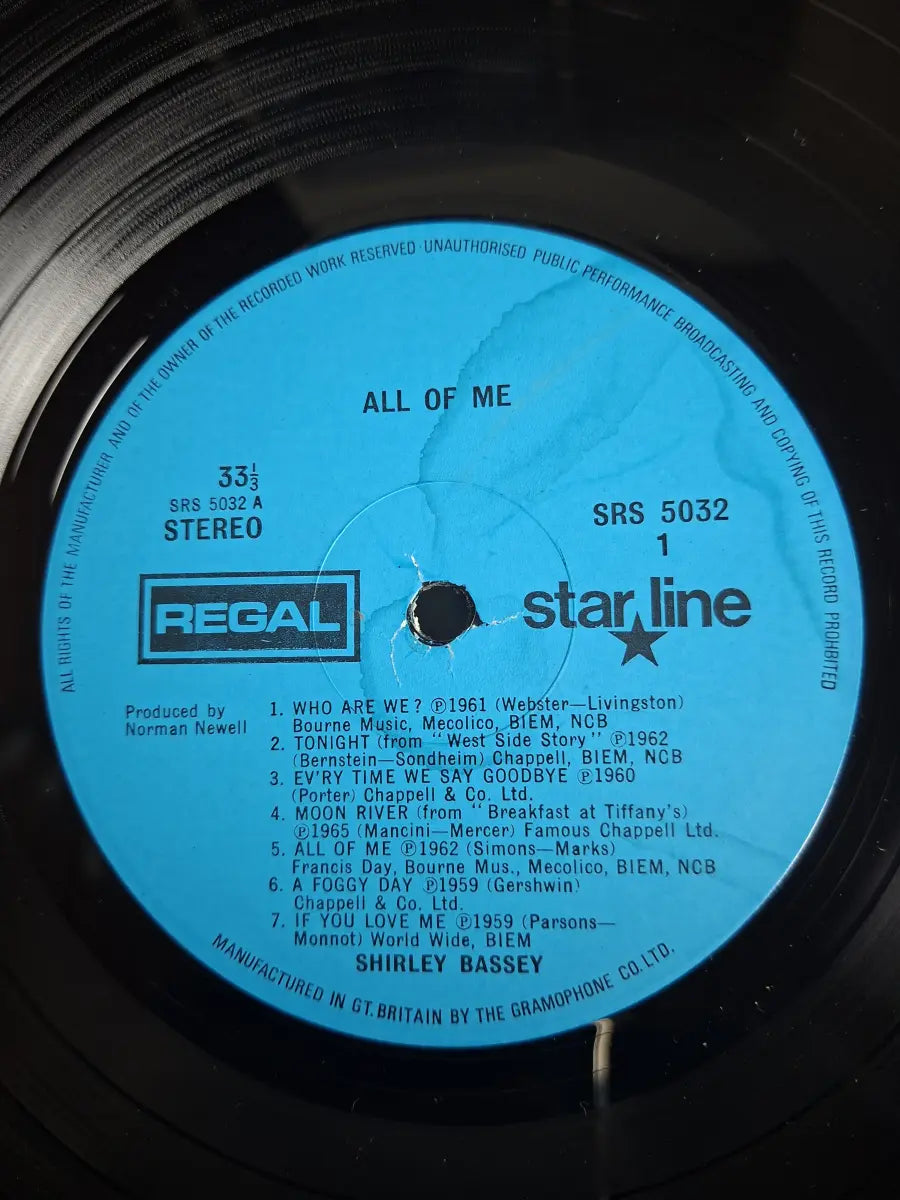 Shirley Bassey – All Of Me