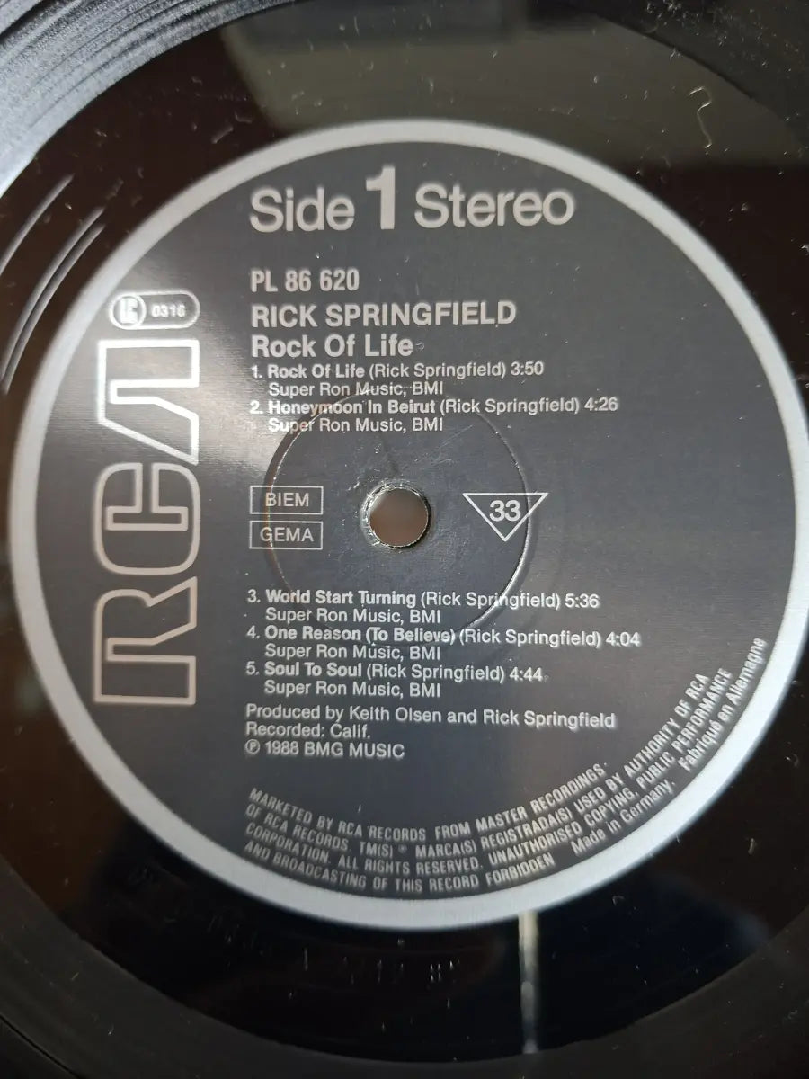 Rick Springfield – Rock Of Life