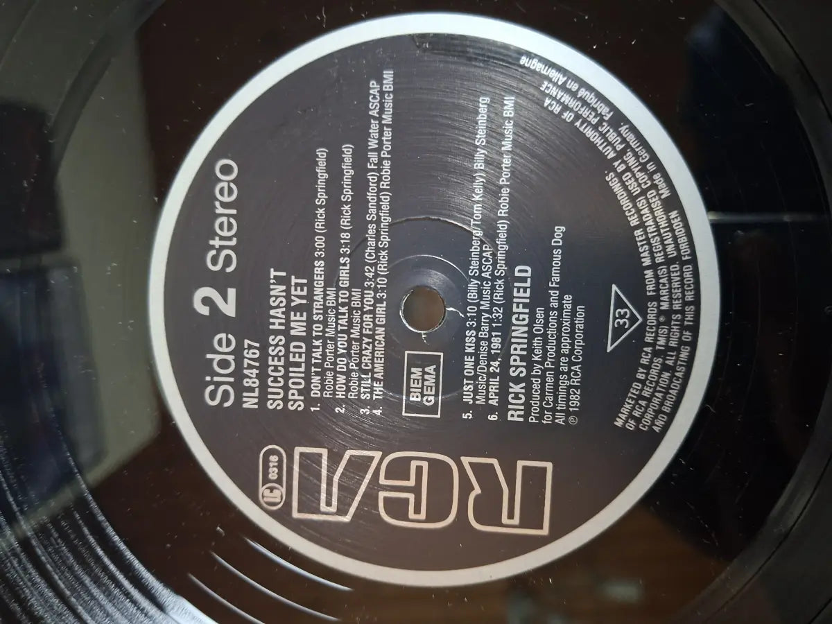 Rick Springfield – Success Hasn't Spoiled Me Yet