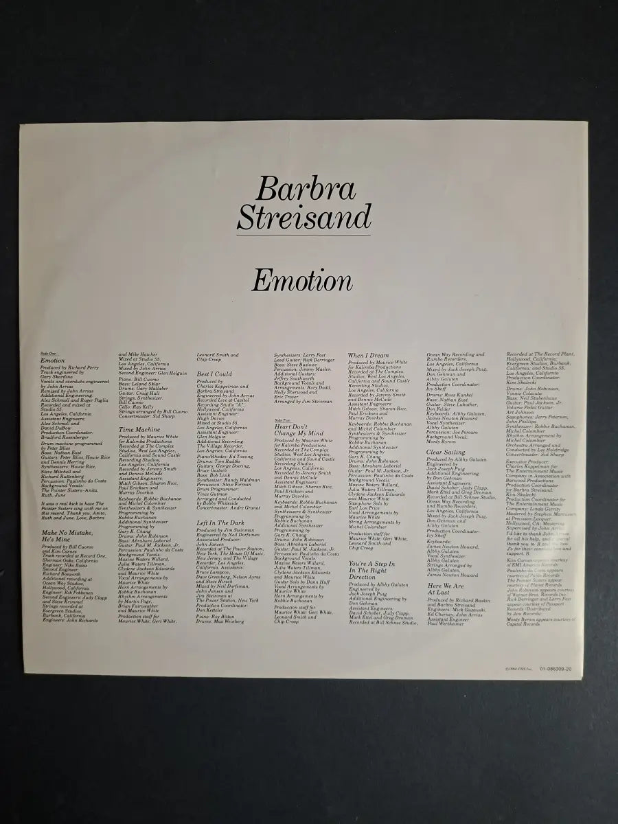Barbra Streisand – Emotion