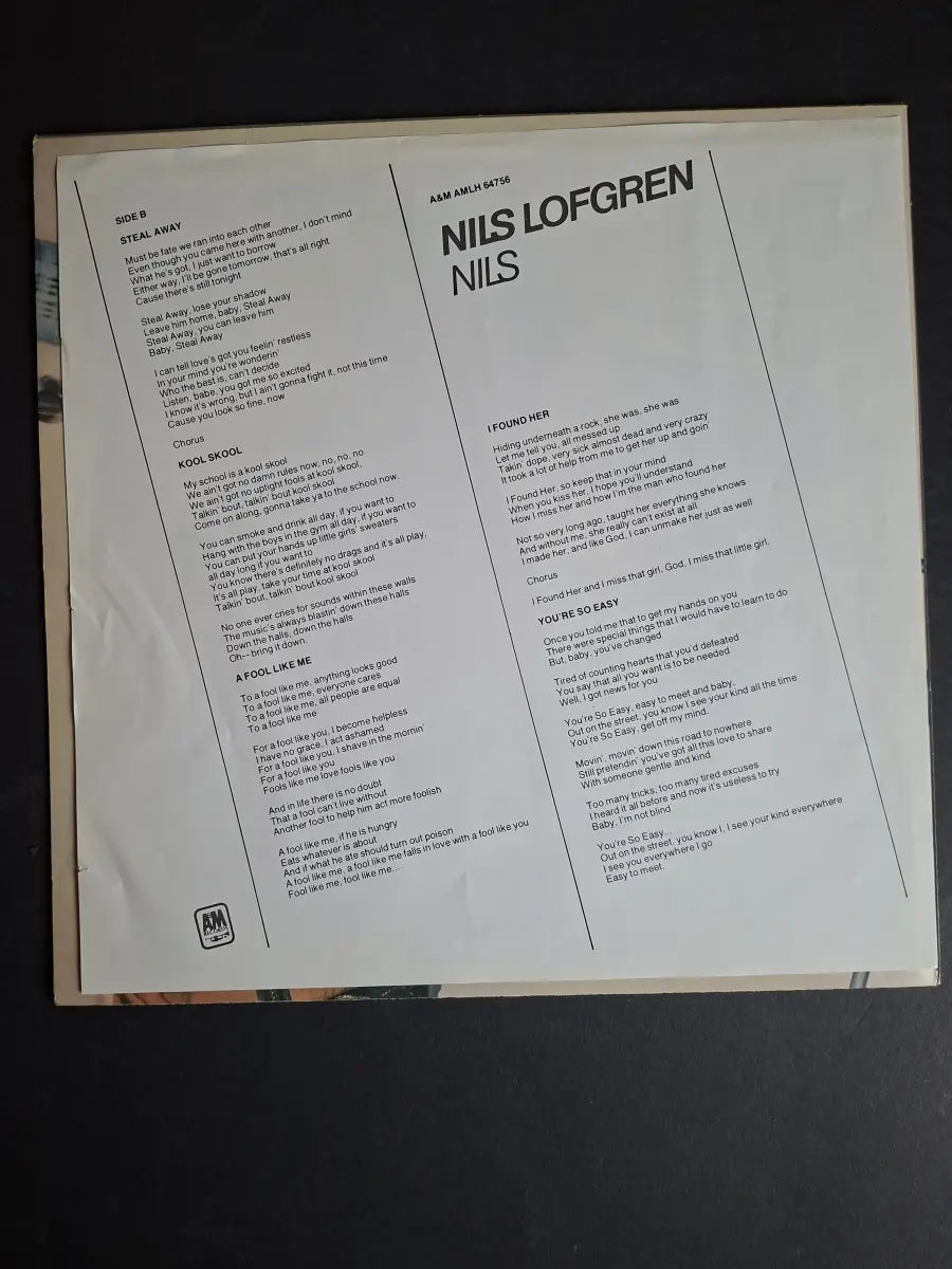 Nils Lofgren – Nils